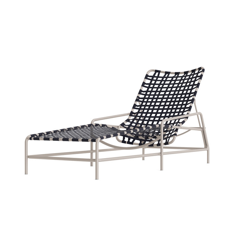 Kantan Outdoor Chaise Lounge, Marine/Dove Smooth