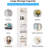 70.9" White 6-Tier Narrow Corner Cube Bookcase Storage For Living Room, Office, Bedroom-2071526077