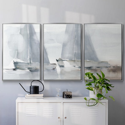 " Misty Sails I " 3 - Pieces