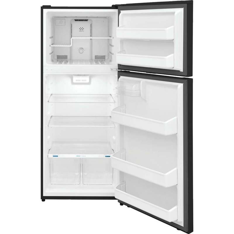 Réfrigérateur avec congélateur supérieur de 28 po 17,6 pi³ Frigidaire, Noir