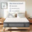 Matelas de 10 pouces, matelas hybride dans une boîte, ressorts ensachés pour un sommeil frais, sensation de fermeté moyenne avec isolation des mouvements-65388611