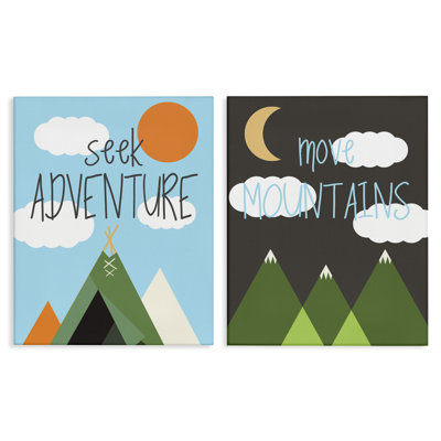 Ensemble de 2 toiles murales Seek Adventure