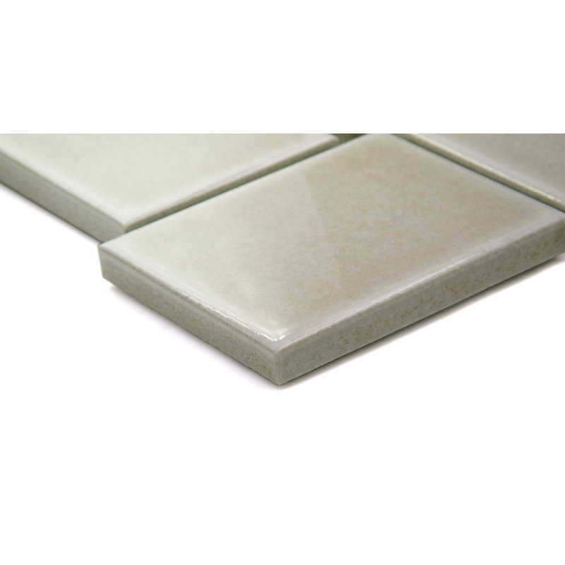 Hanami™ Porcelain Grid Metal Look Mosaic Wall & Floor Tile, Fawn