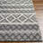 Bhrianne Geometric Handmade Flatweave Recycled P.E.T. Area Rug in Gray/White-1991465970