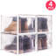 Boîte à chaussures de rangement pliable empilable
