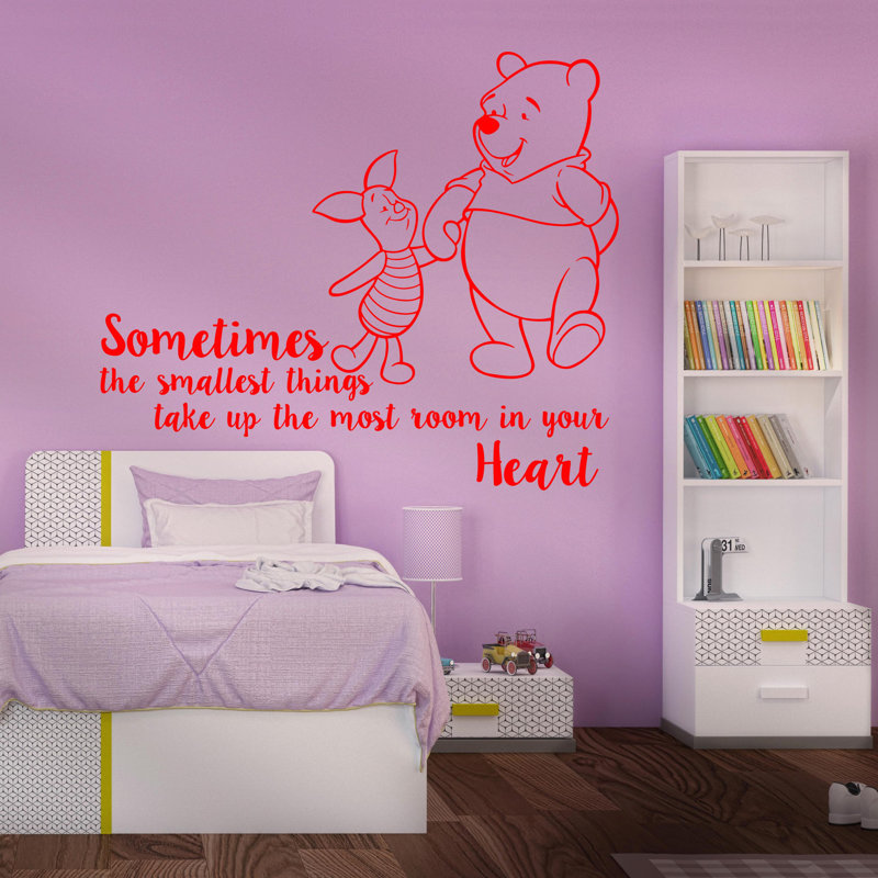 Décalcomanie murale winnie classic the pooh chambres, Rouge