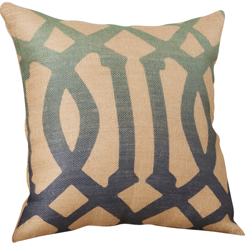 Trellis Geometric Throw Pillow