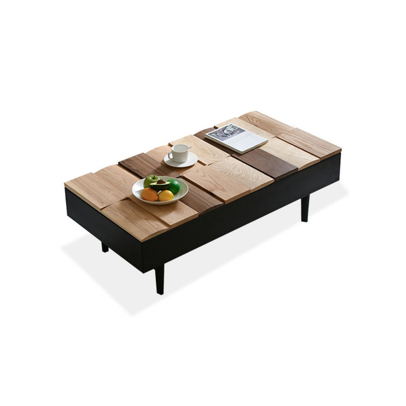 Table basse carrée simple, H 15,7 po x L 47,2 po x l 23,6 po
