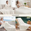 Jeté de lit en flanelle pour fille, couverture douce et confortable 300 GSM pour dortoir et décoration intérieure, blanc vif, cadeau toutes saisons-104713413-102481703