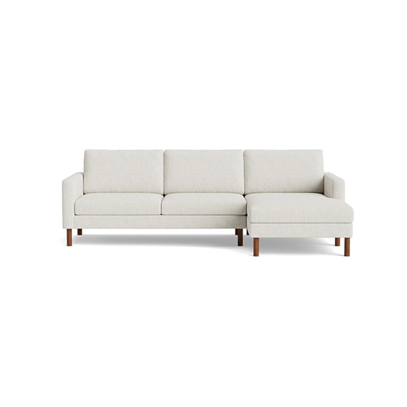 Laguna Sectional, Performance Weave - Zinc, Left Hand Facing