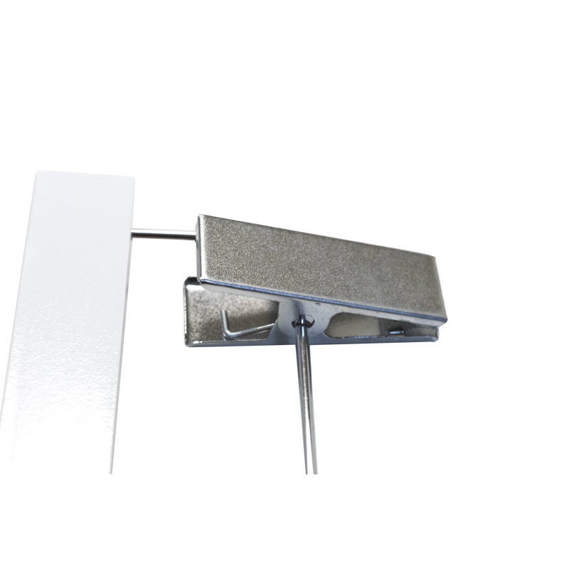 Wood Hangers With Clips for Skirt/Pants, White High Gloss