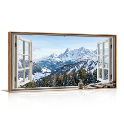 Mountain View Canvas Wall Art Set Of 1