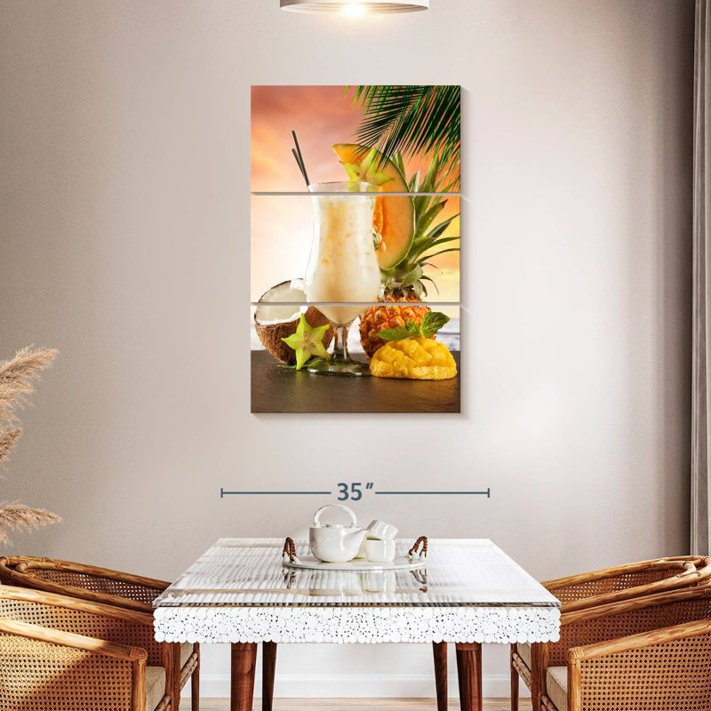 Yarlin cocktail près de la plage, H 45 po x l 28 po
