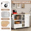 Chariot de cuisine avec plateau en bois manufacturé Adriaens