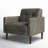 Bharati Faux Leather Armchair-1615478703