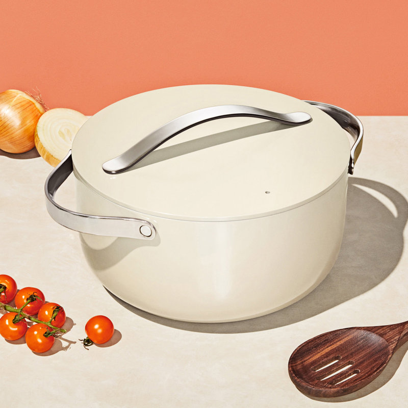 Cocotte en céramique antiadhésive 6,5 pte Caraway, Crème, crème