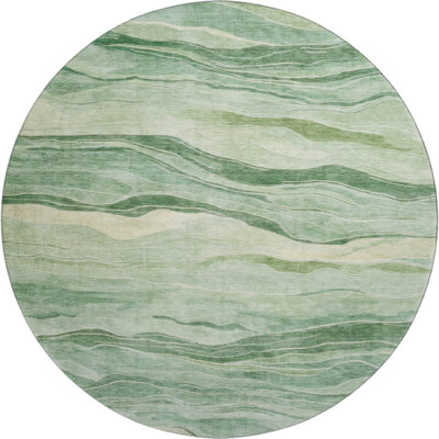 Premium Machine Washable Alijah AMF1246 Stripes Rug