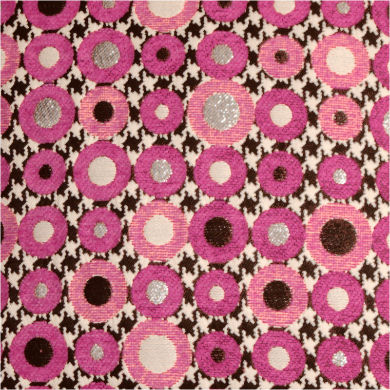 Coussin Houndstooth, Rose