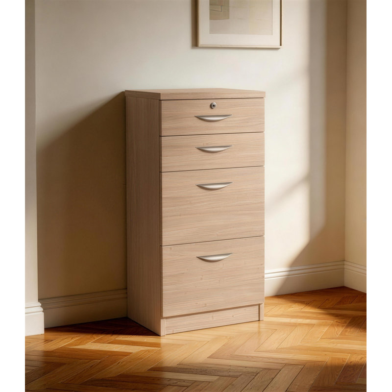 Bettilou 48cm Wide 4 -Drawer File Cabinet, Sandstone