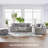 Maiorano Striped Cocktail Ottoman-2079935555