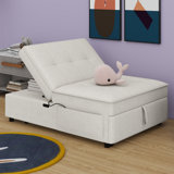 4-In-1 Sofa Bed, Chair Bed, Multi-Function Folding Ottoman Bed With Storage Pocket And USB Port