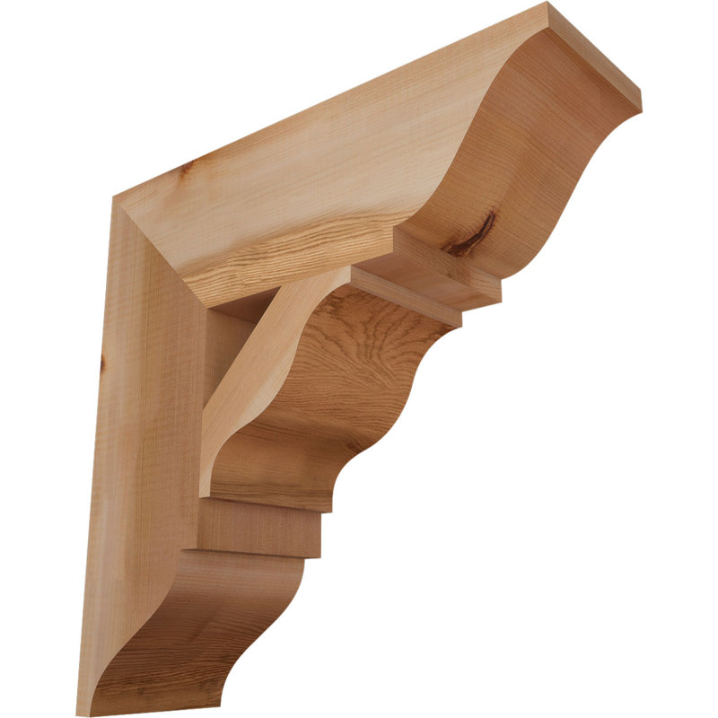 Support traditionnel Funston, H 18 po x l 5,5 po x P 18 po, Cèdre rouge de l'Ouest, Lisse