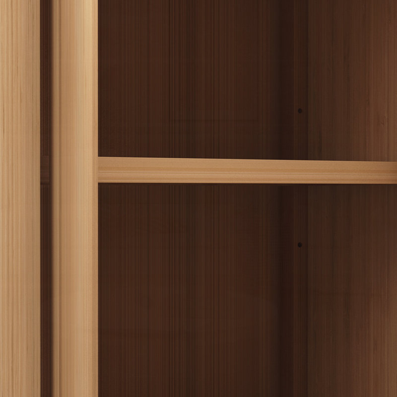 Large Capacity Bamboo Storage Cabinet Furniture for Bathroom, Natural
