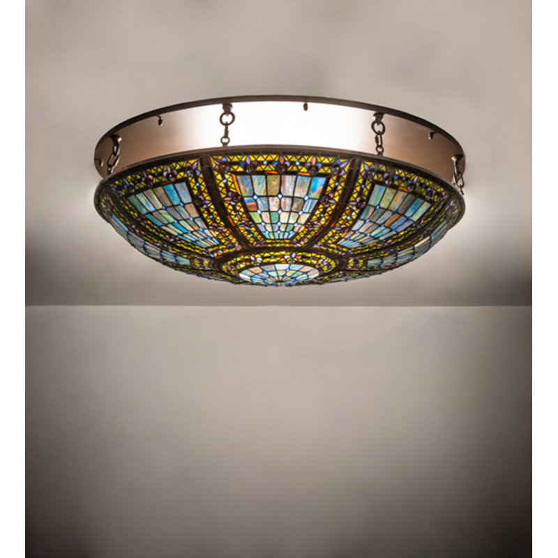 Fleur-de-lis 8 - Light Semi Flush Mount