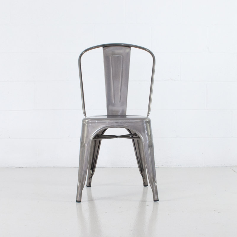 Melien 17.5'' H Stacking Side Chair, Gray