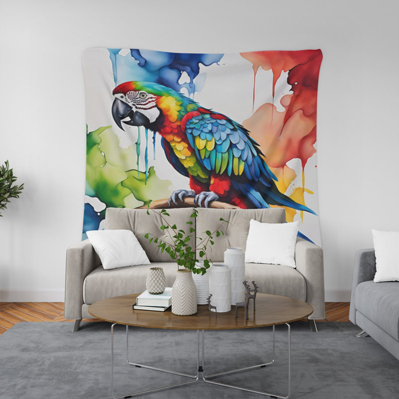 Tapisserie murale, H 60 po x l 51 po x P 0,5 po