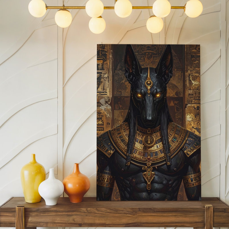Art mural, voici la description du produit et optimisation du Seo pour votre toile d'art Anubis, H 18 po x l 24 po