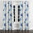 Coastal Room Darkening Curtains - Abstract Beach Shellfish Grommet Curtain - 1 Panel-987511459-987511461