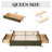 Upholstered Platform Storage Bed with Drawers-661587841-648440124