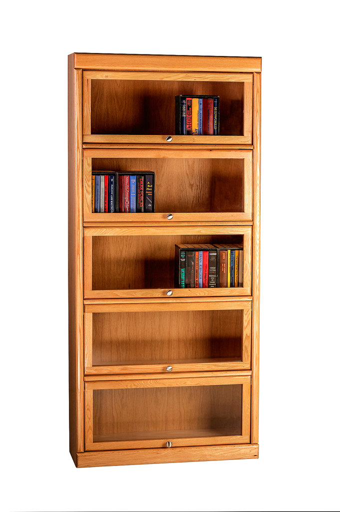 Forest Designs 79" H x 36" W x 13" D Solid Wood Barrister Bookcase