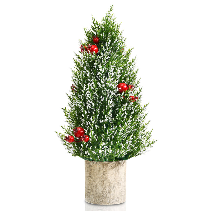 Arbre de Noël cachemire vert 18,5 po H