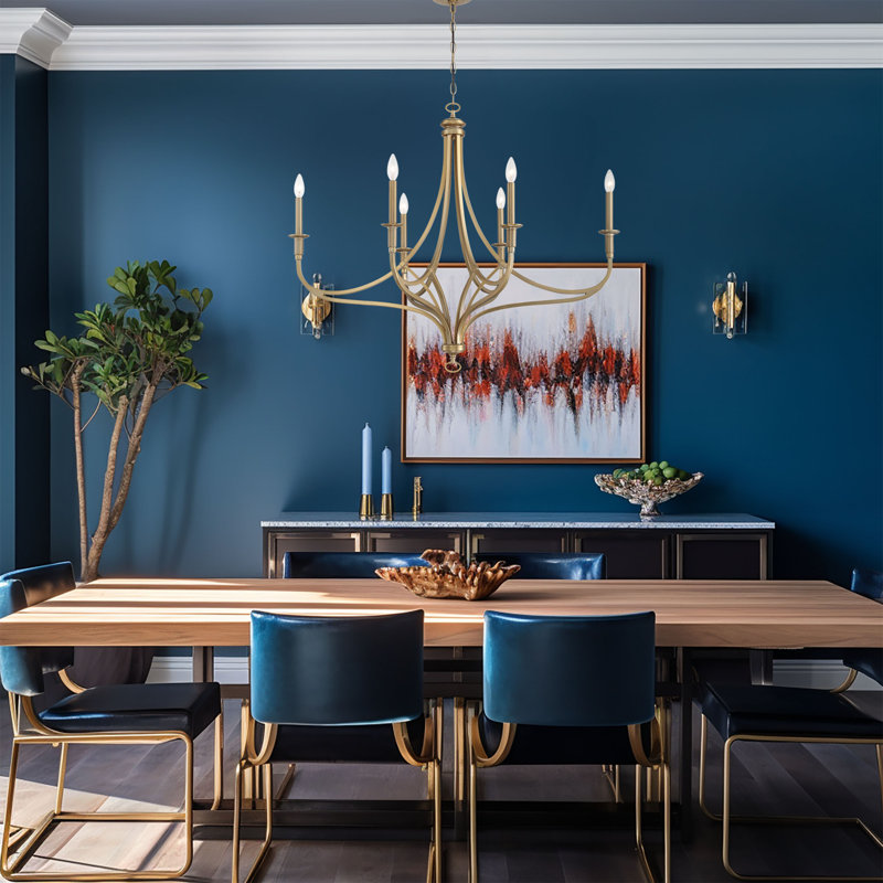 Shoreview 6 Light Chandelier in Brushed Honey Gold