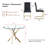 5 - Piece Glass Top Dining Set (set Of 5)-2002130149-2002551858