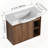 Wall-Mounted Bathroom Vanity With Ceramic Sink Soft-Close Door-652862729-652862727