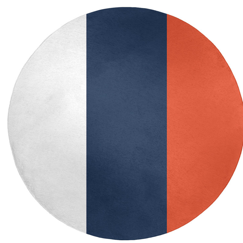 Chenille Indoor Rug, Round 5'