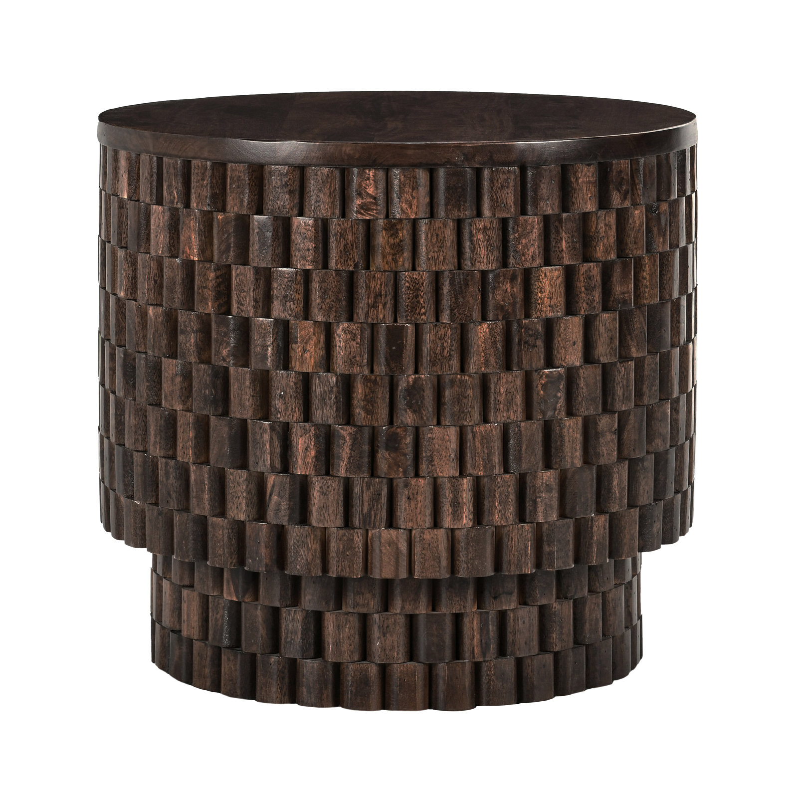 Abshire 25" Solid Wood End Table, Brown