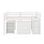 Lit mezzanine bas bas avec commode, tablettes et bureau, lit multifonctionnel-1805143809