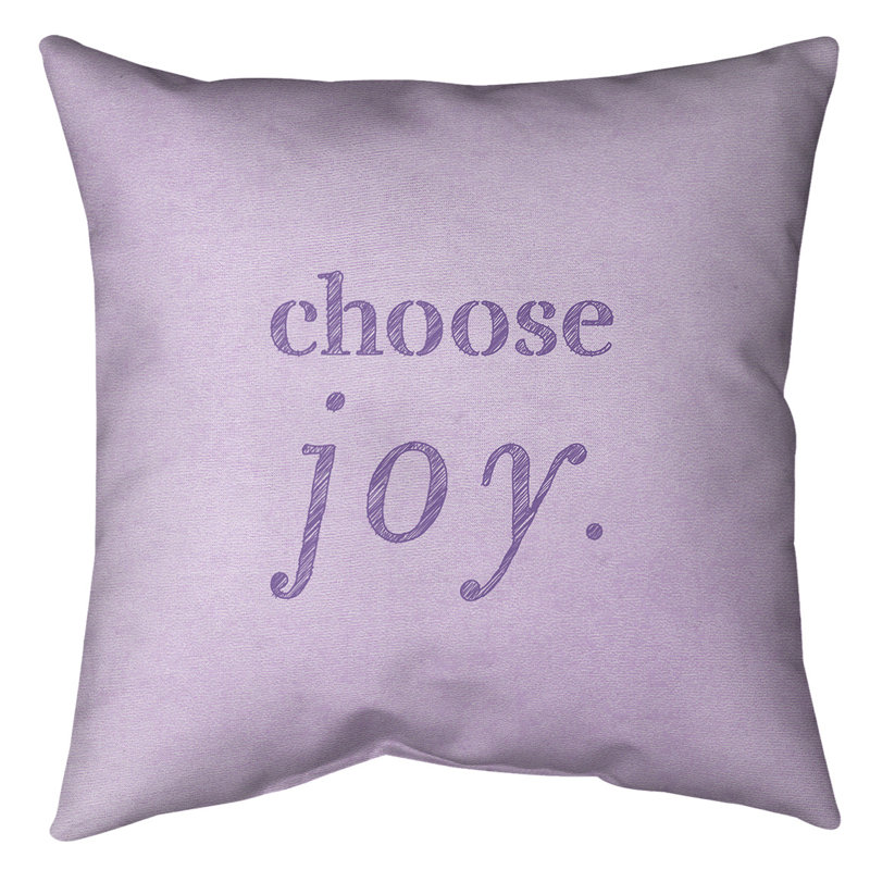 Coussin de sol choose Joy, H 28 po x l 28 po, Mauve