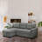 Reversible Modular L Shaped Couch, Velvet Sleeper Sectional Sofa Bed with Storage Chaise, Pull Out Convertible Sofa-1017160162-1017160086