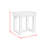 Transitional 3Pcs Square Marble Table Set With Two End Tables, 52-Inch Modern Coffee Table Set For Living Room