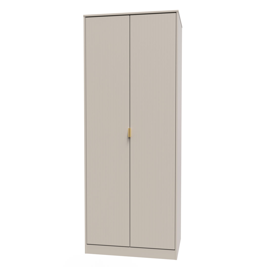 Crowndale - Wardrobe - Linear 2 Door - Gold Metal - Image 6