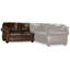 Canapé modulaire Sterling (cuir, pieds tournés)-74774366-74774347-74774395