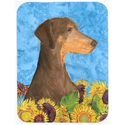 Planche à découper en verre Doberman