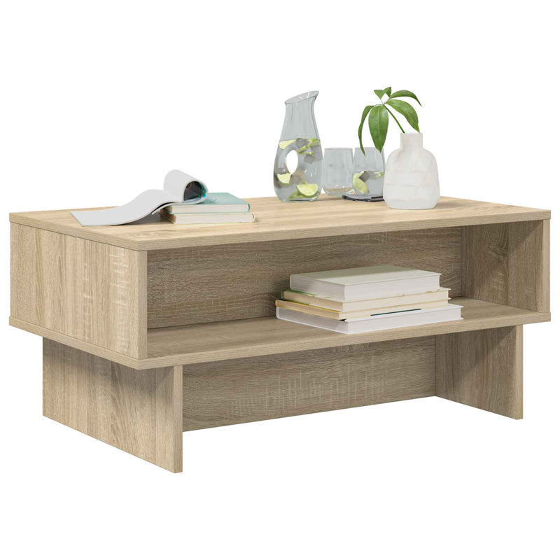 Coffee Table with Storage, Sonoma Oak, 35cm. H x 80cm. L x 46cm. W