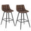 Upholstered Counter Stool with Metal Frame-61601233-135456942