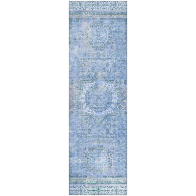 Premium Machine Washable Lubbers AMF1740 Border Rug